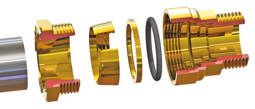 Raccord laiton droit mâle pour tube PE Ø20 M15/21